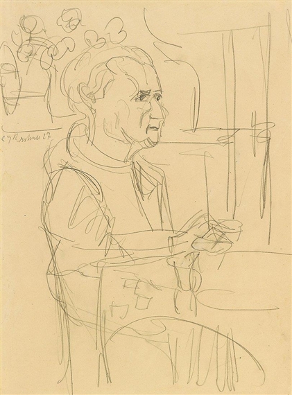 Frau L. Bauer by Ernst Ludwig Kirchner, 1927