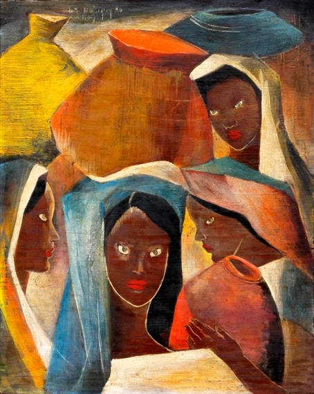 Women with Jars by Anita Magsaysay-Ho, 1949