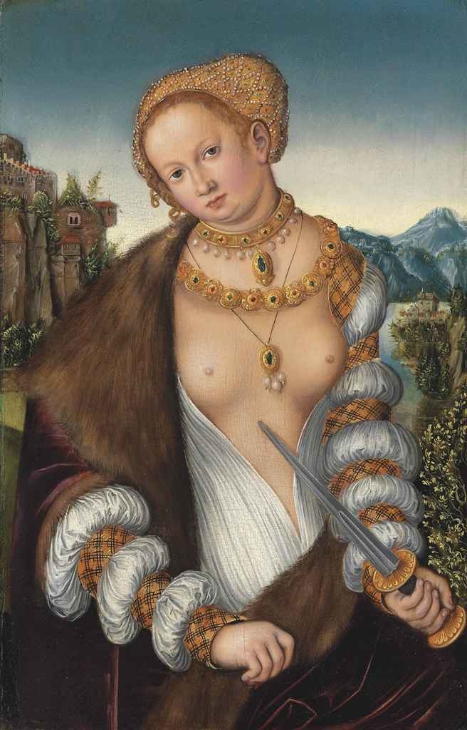 Lucretia by Lucas Cranach the Younger