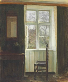 The open window - Carl Vilhelm Holsøe