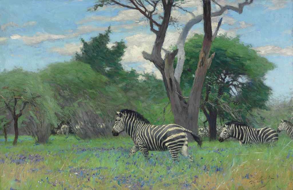 Zebras by Wilhelm Kuhnert