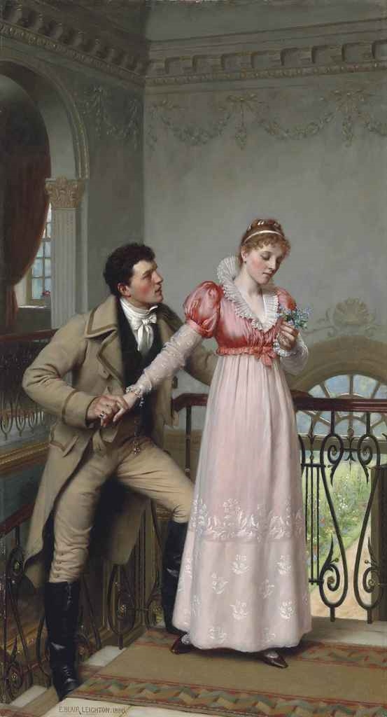 Yes or No? by Edmund Blair Leighton, 1890