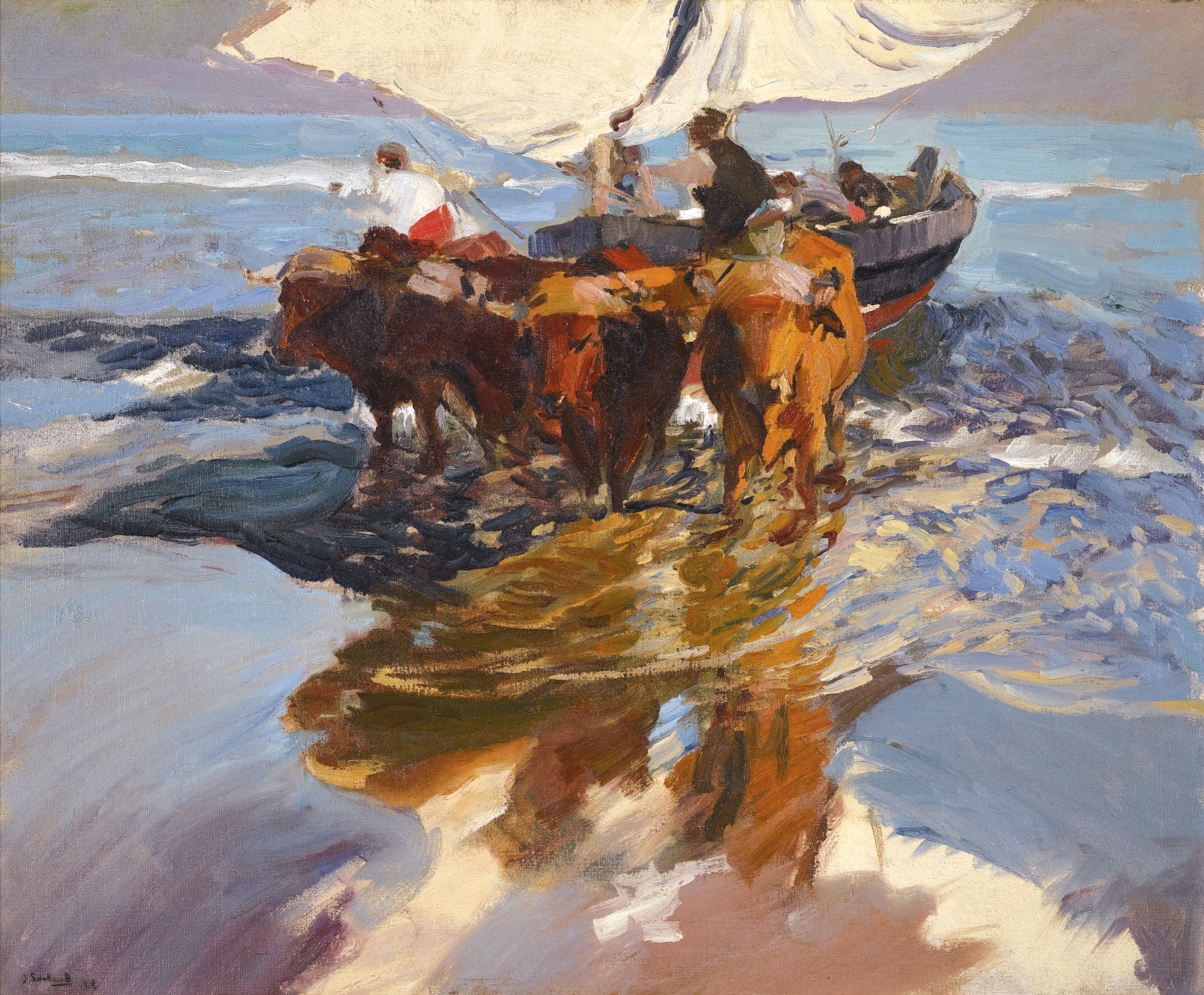 Joaquin Sorolla y Bastida | STUDY FOR SAD INHERITANCE (1906) | MutualArt