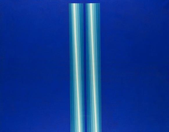 2 Lichtstreifen für Yves 2. Version by Axel Dick, 1968/1969