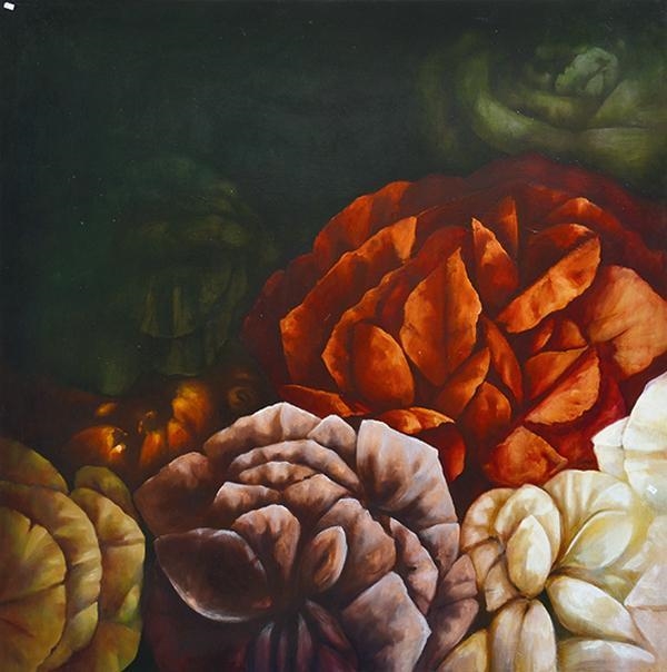 Artwork by Adriane Strampp, Diptych: Promise Me, Made of oil on linen