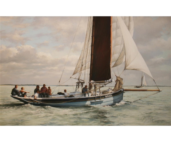 Racing down the Backwater by Christine Slade