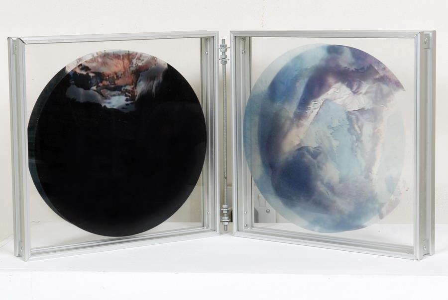 Artwork by Théodoulos Grégoriou, From the series Books, Made of glass, metal, colour