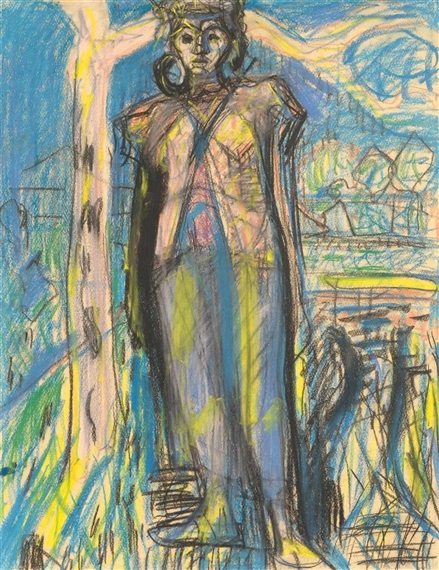 Standing Female Figure by Max Gubler