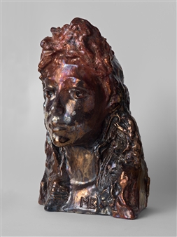 Girl with a Wreath - Mikhail Vrubel