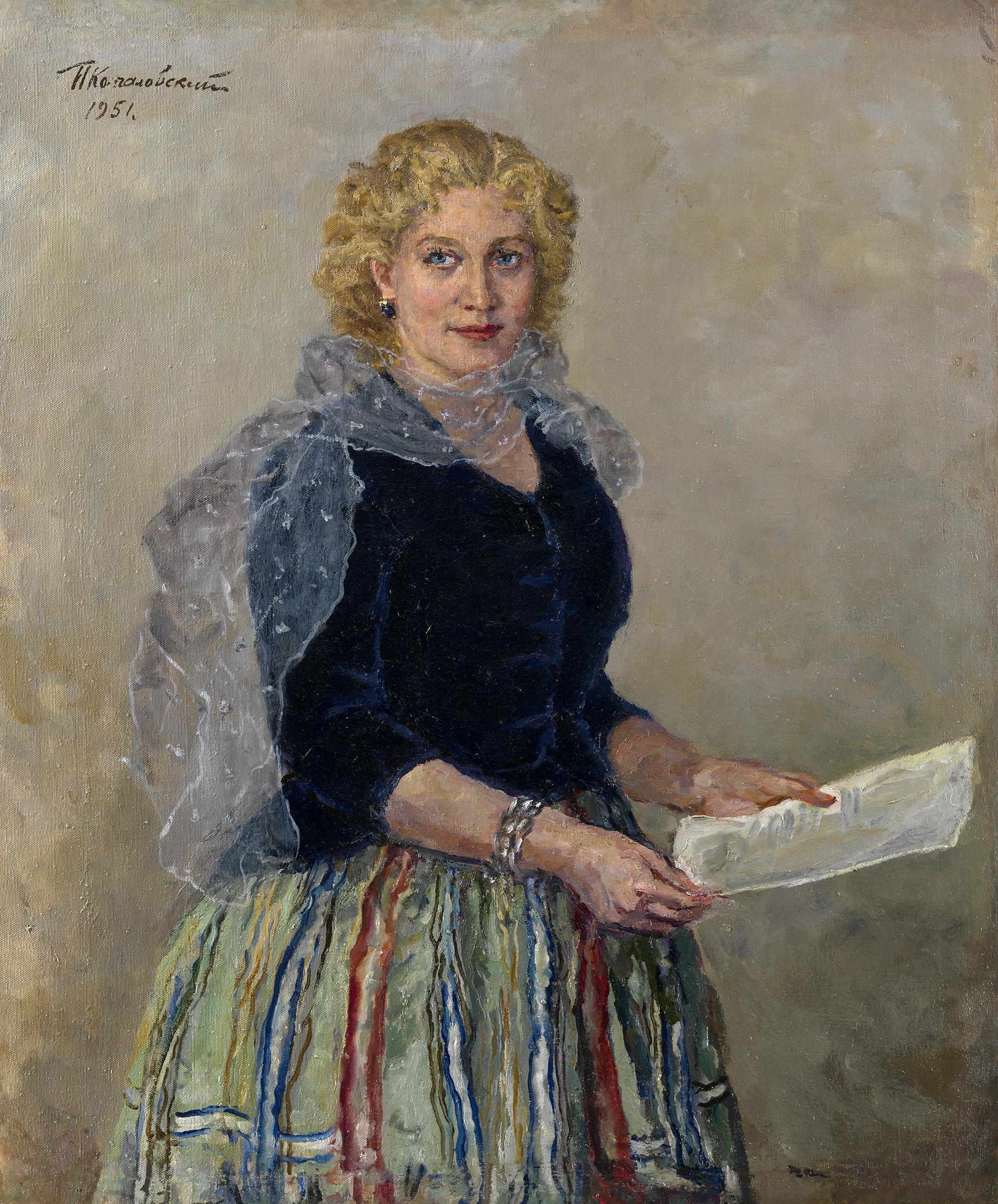 П.П. Кончаловский портрет Любови Орловой 1951 г. частная коллекция