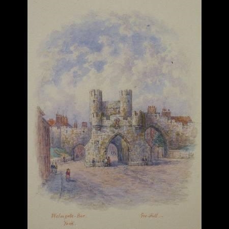 George Fall | 2 Works: Micklegate Bar York; Walmgate Bar York | MutualArt