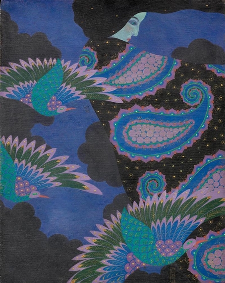 La Dogaressa in Nero by Vittorio Zecchin, Circa 1913