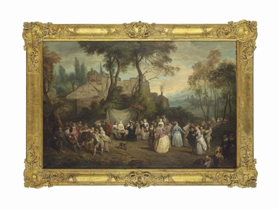 L' Accordée de village by Jean-Antoine Watteau