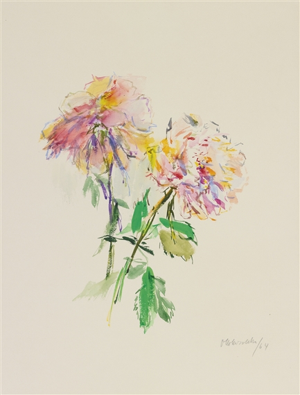 Oskar Kokoschka、Flowers、希少な額装用画集より、新品額装付 Oskar Kokoschka :Watercolours-Floral: elle_belle10 — LiveJournal