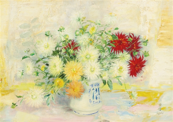 BOUQUET DES FLEURS by Lê Phổ, circa 1980