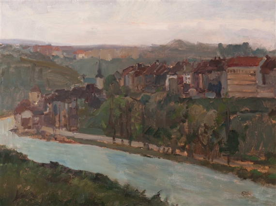 View of Bern situated on the river Aare