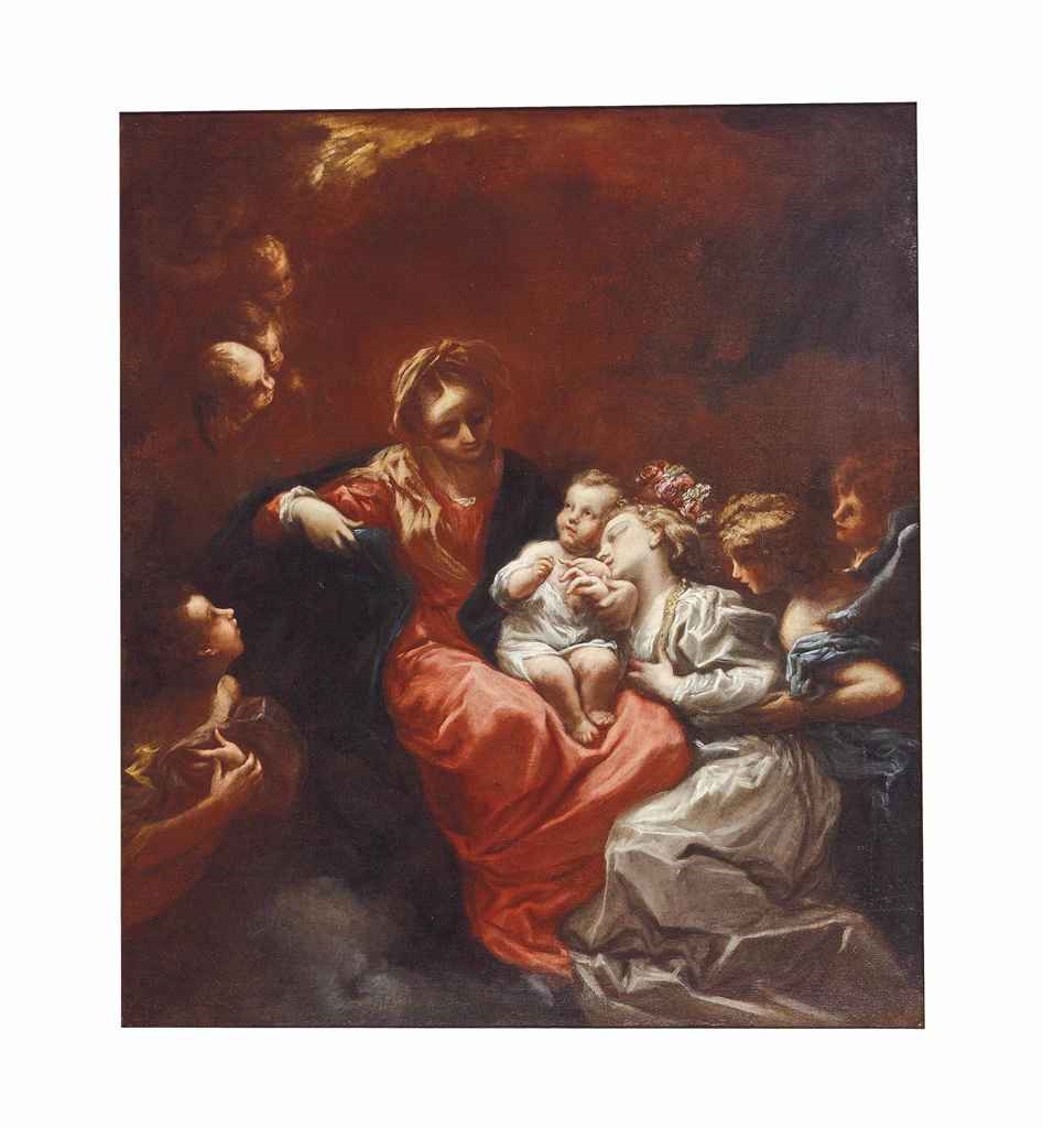 Genoese School, 18th Century | The Mystic Marriage of Saint Catherine ...