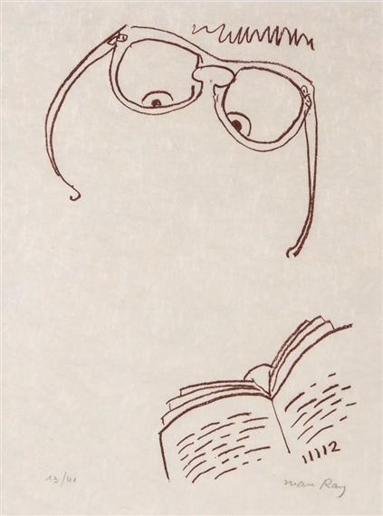 Man Ray | Book with Glasses (1964) | MutualArt
