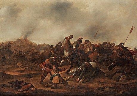 Battlescene by Hendrick Verschuring