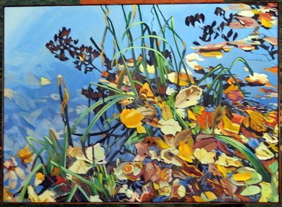 Autumn Leaves & Reflections by Deborah Sudran, 1979