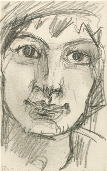 Portrait of the dancer Mademoiselle Loup by Ferdinand Hodler, Circa 1912