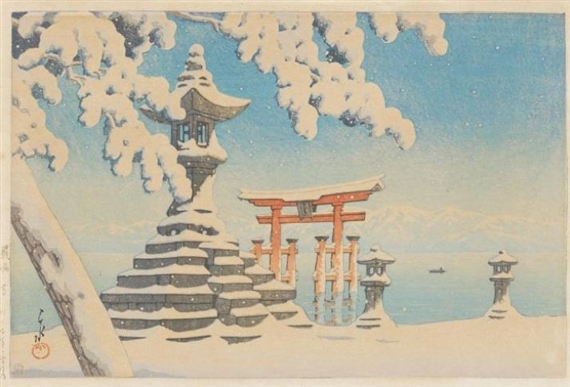 Itsukushima no yuki (Snow in Itsukushima)