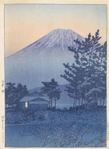 Yamanakako (Lake Yamanaka) by Hasui Kawase, 1936