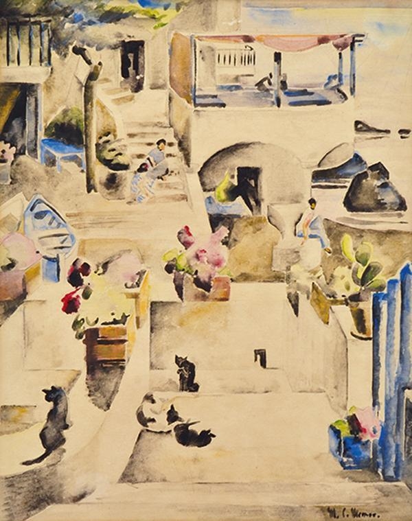 Artwork by Mary Cockburn Mercer, Morocco, Made of watercolour