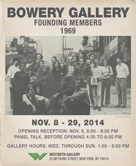 Bowery Gallery Founding Members 1969 Show - Westbeth Gallery
