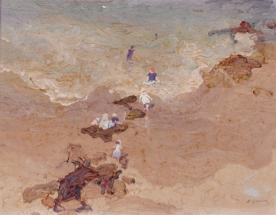 Coogee Beach by Elioth Gruner, circa 1918