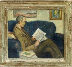 Study of a gentleman seated in an interior - Bloomsbury Group