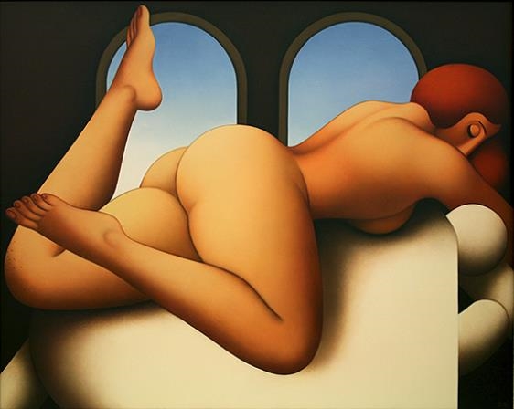 A Nude by Dimitar Mitchy Buyuklijski, 1999