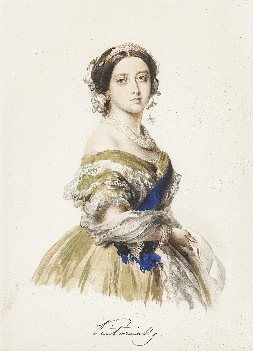 Portrait of Crown Princess Victoria of Prussia by Franz Xaver Winterhalter, 1855
