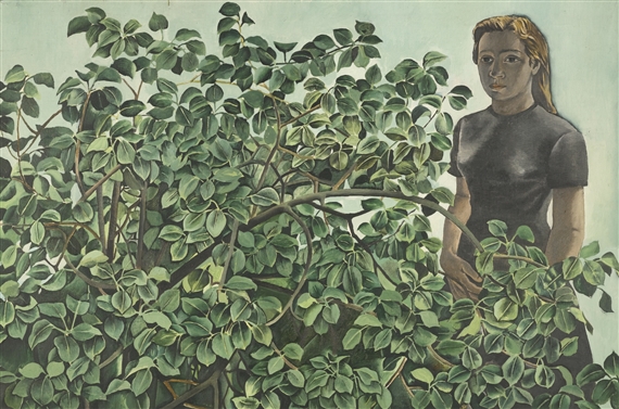 FIGURE AND FOLIAGE by Patrick Swift, 1954