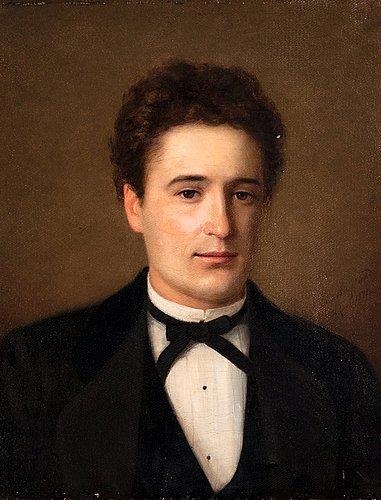 Artwork by Arvid Liljelund, PORTRAIT OF A MAN, Made of Oil on canvas