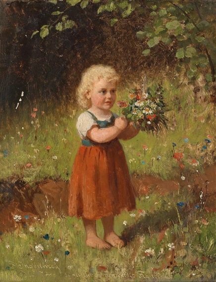 A Bouquet of Flowers by Franz Maria Ingenmey, 1874