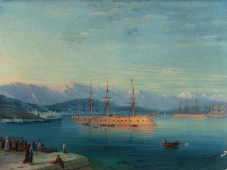 French Ships Departing the Black Sea by Ivan Aivazovsky, 1871