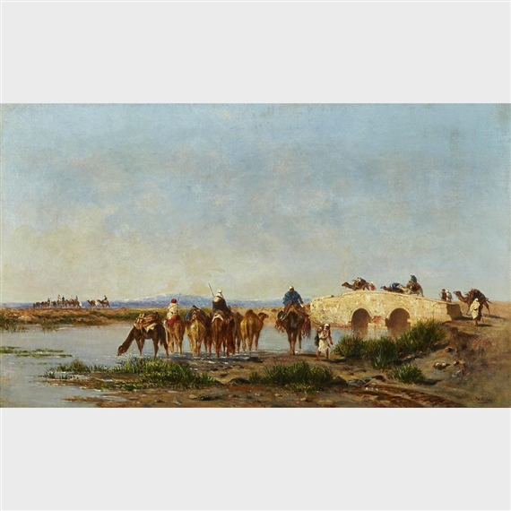 BORDS DU NIL by Narcisse Berchère