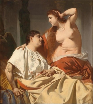 Cleopatra and Antony - Heinrich von Angeli
