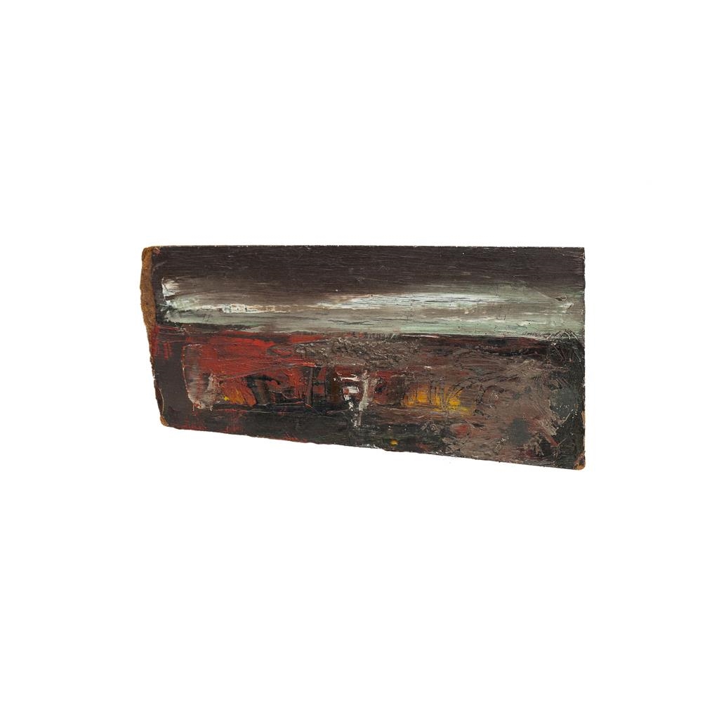 Artwork by Joan Kathleen Hardy Eardley, Catterline Landscape, Made of Oil on board