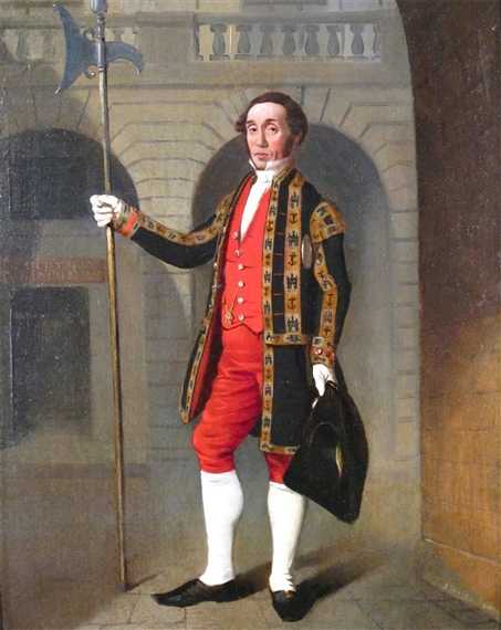 Portrait of a City Halberdier, Edinburgh by John Myles