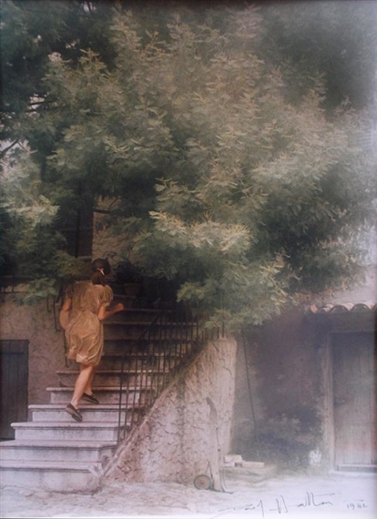 Woman Going Up Stairs by David Hamilton, 1982