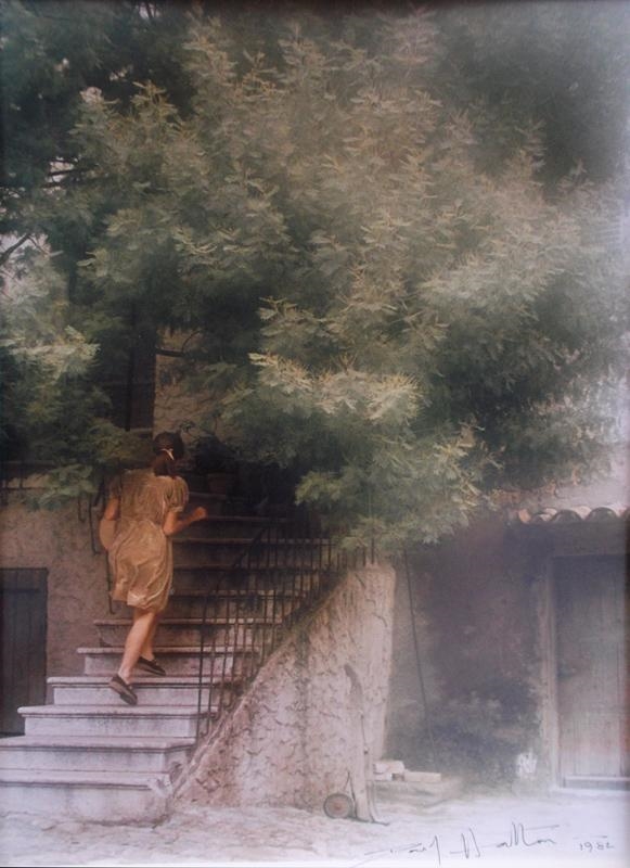 Artwork by David Hamilton, Woman Going Up Stairs, Made of Color photograph