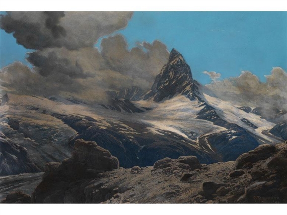 Blick auf das matterhorn by Rudolf Reschreiter, 1918