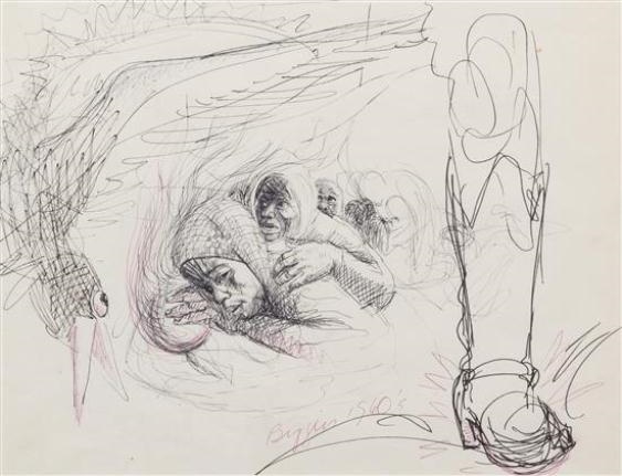 Mother & Child by John Biggers, Circa 1960