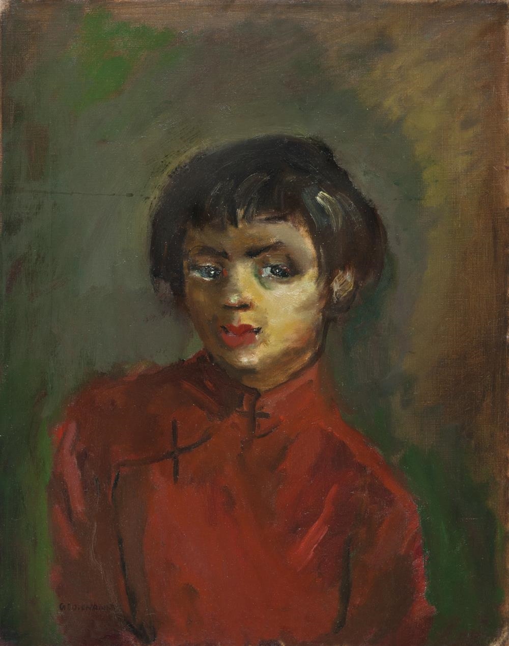 Chann Girl in Red MutualArt