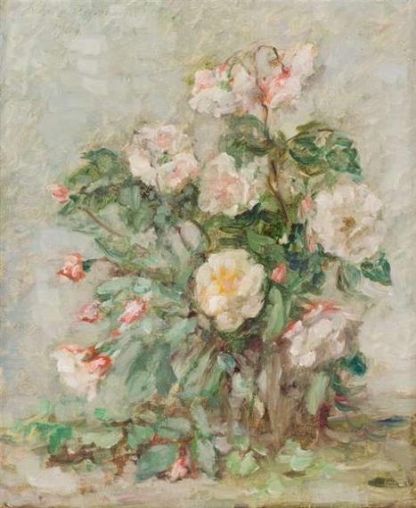 Flower still life by Oskar H. Hagemann, 1969