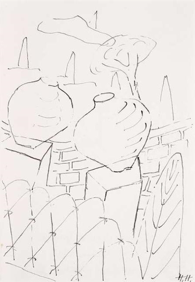 Italian landscape by Hannah Höch, 1935