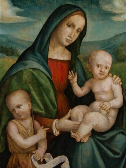 Francesco Francia | The Madonna and Child with the Infant Saint John ...