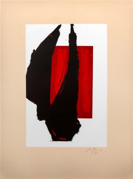 Art 1981 Chicago Print by Robert Motherwell, 1981